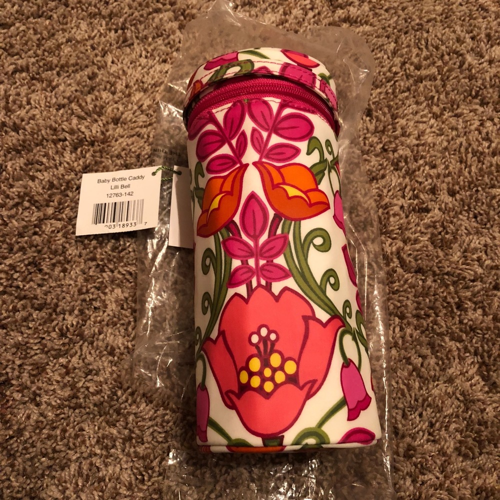 Vera Bradley Baby Bottle Caddy Lilli Bell Floral Pink retired NWT